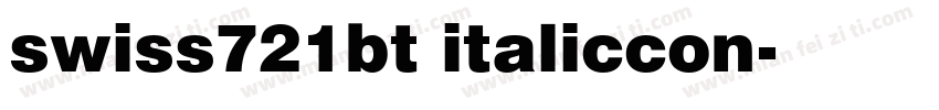 swiss721bt italiccon字体转换